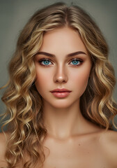 Fototapeta premium A portrait of a beautiful woman.