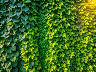 Aerial Drone Shot Lush Green Ivy Wall Background Texture