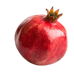 Pomegranate fruit isolated on a transparent background