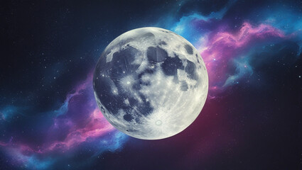 Obraz premium Moon in space