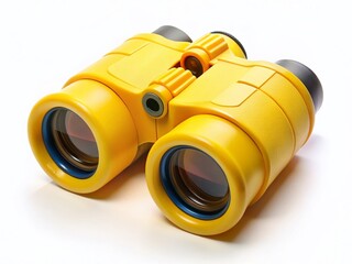 Bright Yellow Marine Binoculars - High-Resolution Product Photo on White Background