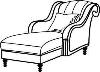 armchair isolated on white