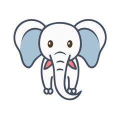 Cute Baby Elephant Illustration Vector Design Resource for All