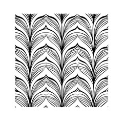 Vector gold leaves on white background isolated. Wavy drawn line branches, nature, plants luxury design elements.Modern floral art deco seamless pattern. Vector damask illustration with leaves. 