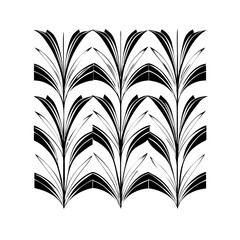 Vector gold leaves on white background isolated. Wavy drawn line branches, nature, plants luxury design elements.Modern floral art deco seamless pattern. Vector damask illustration with leaves. 