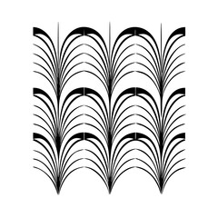 Vector gold leaves on white background isolated. Wavy drawn line branches, nature, plants luxury design elements.Modern floral art deco seamless pattern. Vector damask illustration with leaves. 