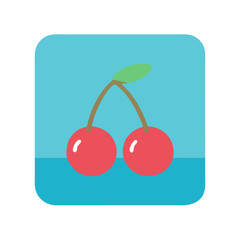 vector illustration of cherrie