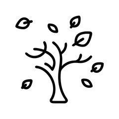 abstract tree with black and white