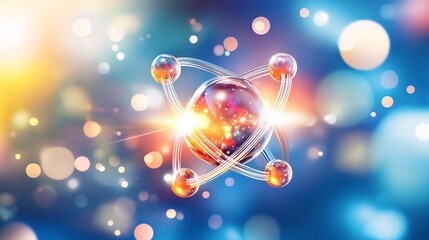 fields artistic interpretation of quantum mechanics visualized with flowing electrons and energy