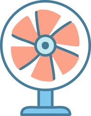 electric fan isolated on white