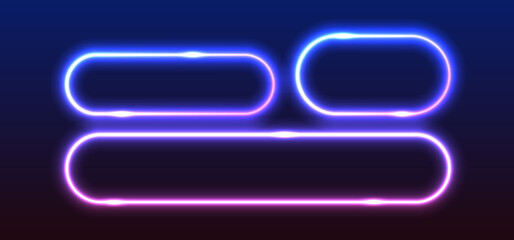 Colorful neon lights flashing in green, blue, white, pink, and violet on an abstract background. Circle ,rectangle, hexagon different shapes background vector design. Background with glowing swirls o