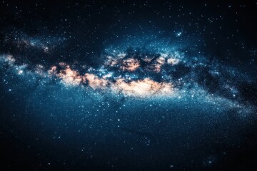 Fototapeta premium Cosmic expanse of the Milky Way galaxy