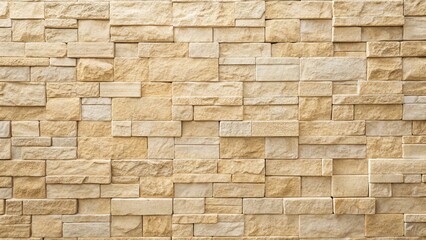 Obraz premium Elegant Beige Stone Wall Texture: Watercolor Style Background