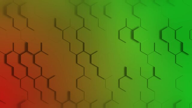 A seamless vector design features a green abstract pattern with geometric squares, creating a textured honeycomb structure for wallpaper or backdrop decoration