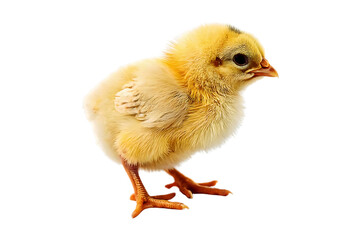 Obraz premium Cute Baby Chick Isolated on Transparent Background High Quality Realistic Illustration