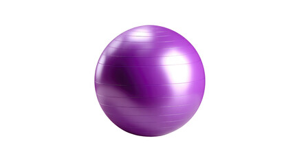 Purple Fitness Ball: A vibrant and inviting fitness ball. Perfect for pilates, yoga, and core workouts, this ball promises to enhance any fitness routine. It is a symbol of health, exercise.