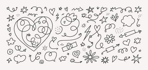 Bubble, square, circle, heart, arrow, doodle, hand drawn doodle, chalk doodle, hand drawn, illustrations, lines, brushes, grunges, svg, silhouette, circles, frames, borders, header, silhouette frames,