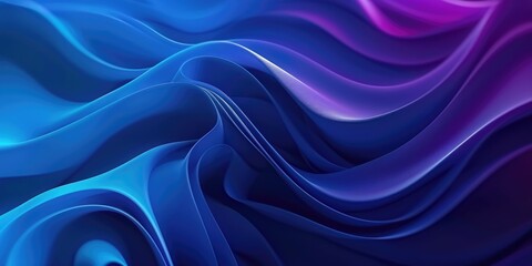 Obraz premium Abstract purple color wave flowing express the energetic ripple. Seamless texture of vividness curve swirling convey sense of harmony and wonderful scene perfect for effect and graphic design. AIG51.