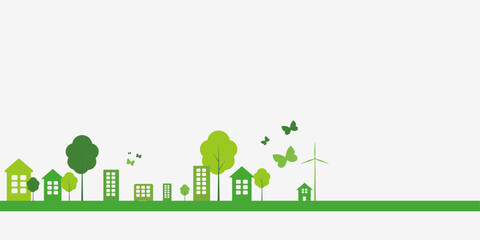 sustainable ecology city building house