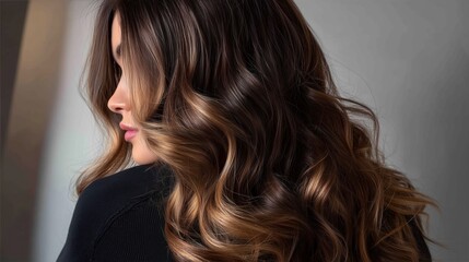 Obraz premium Warm Balayage for teen.