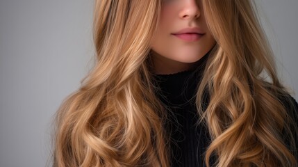 Naklejka premium Warm Balayage for teen.