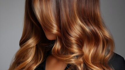Naklejka premium Warm Balayage for teen.