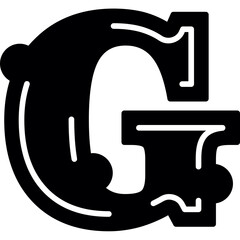 Alphabet G Typography Icon