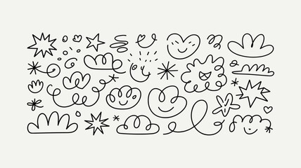 Bubble, square, circle, heart, arrow, doodle, hand drawn doodle, chalk doodle, hand drawn, illustrations, lines, brushes, grunges, svg, silhouette, circles, frames, borders, header, silhouette frames,