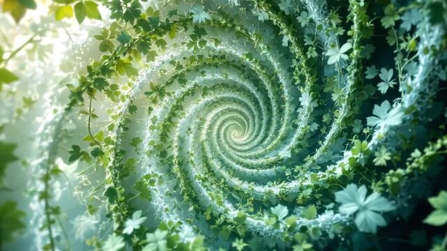 Time-lapse of vines growing into intricate fractals 