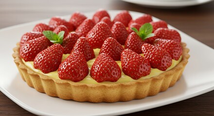 High-Resolution Dessert Captured in Sharp Photorealistic Detail