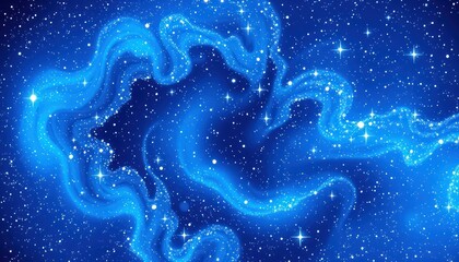 Deep space swirling nebula