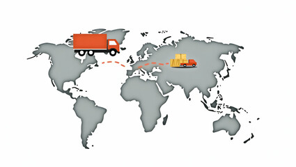 Visualizing Global Supply Chain Disruptions: A Cute Vector Illustration of Real-Time Logistics Tracking, Production Delays, and Risk Mitigation Strategies