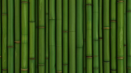 Obraz premium Green Bamboo Stalks Creating a Natural Background Pattern