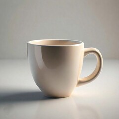 Blank white ceramic coffee cup or mug mockup