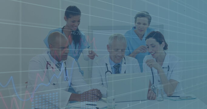 Image of data processing over diverse group of doctors