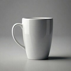 Blank white ceramic coffee cup or mug mockup
