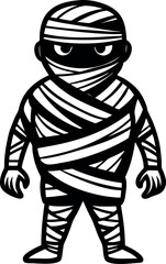 Mummy Character Wrapped In Bandages