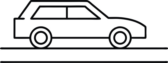 traffic analysis line art vector icon.