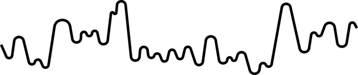 Rounded line chart with a horizontal sideward trajectory suggesting market stability.