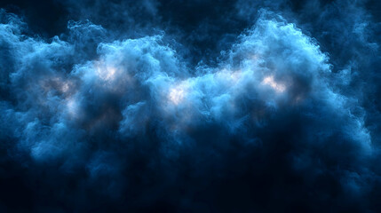 Fototapeta premium Dark Blue Cloudscape Abstract Background