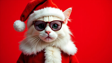 A Whimsical Merry Christmas Greeting Card Concept Featuring Festive Holiday Icons and Playful Decorations