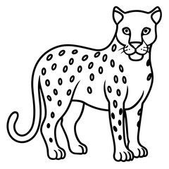 Stylish Canine Line Art Design