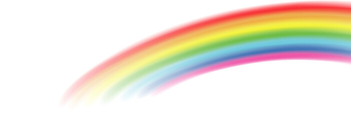 Rainbow, realistic rainbow spectrum on transparent background, vector png.