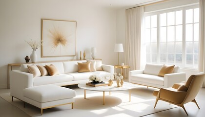 Fototapeta premium Photo interior modern design room 3d illustration