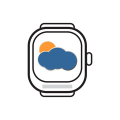 Smartwatch Weather App Icon