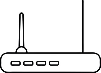 router line art vector icon.