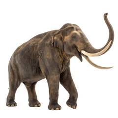 Obraz premium Mastodon isolated on a transparent background