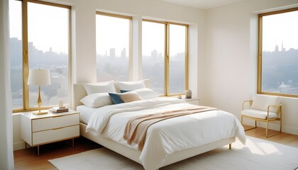 Obraz premium Photo interior modern design room 3d illustration