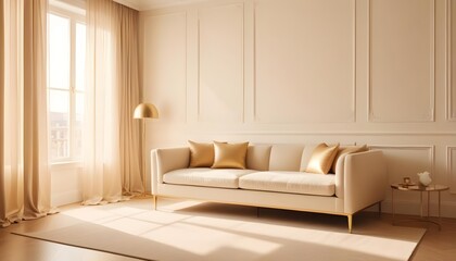 Photo interior modern design room 3d illustration