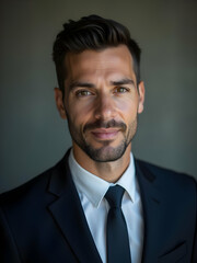 Portrait of the handsome businessman